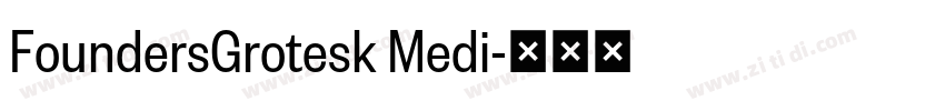 FoundersGrotesk Medi字体转换